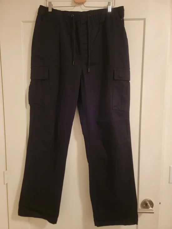 Wesc Black Cargo Drawstring Pants - Picture 1 of 3